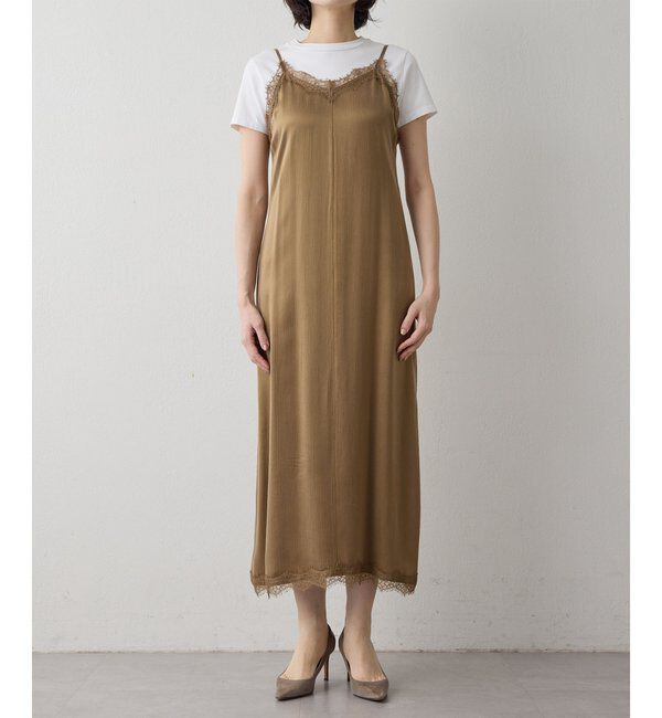  「【THE PAUSE】レーストリムキャミワンピース」|ワンピース|