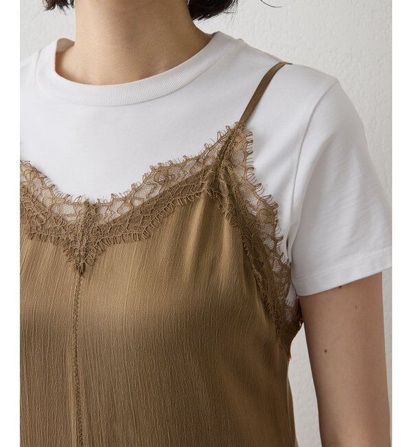  「【THE PAUSE】レーストリムキャミワンピース」|ワンピース|