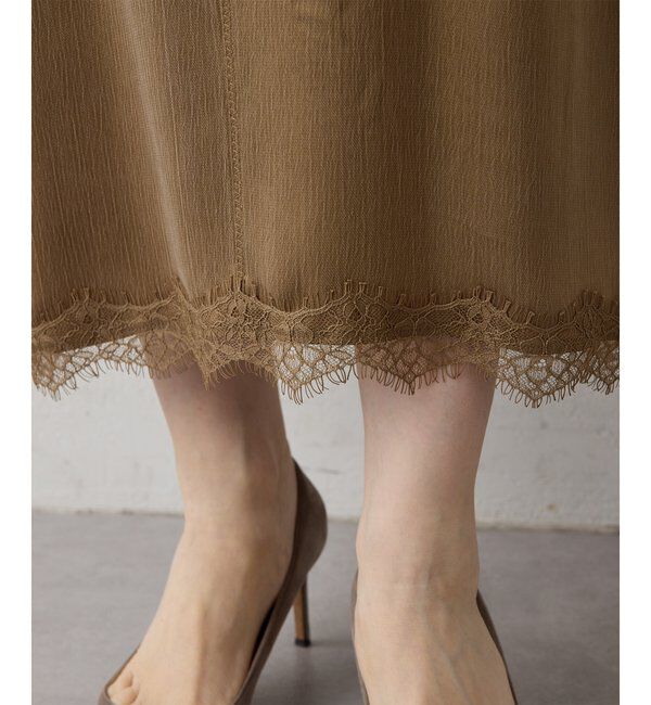  「【THE PAUSE】レーストリムキャミワンピース」|ワンピース|