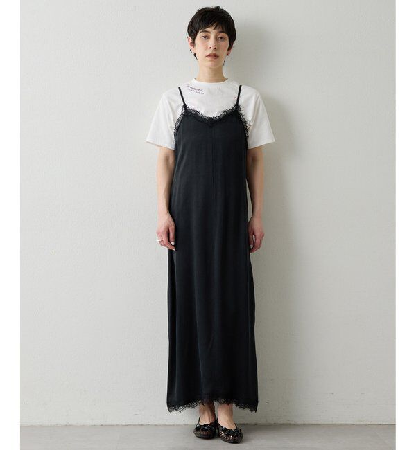  「【THE PAUSE】レーストリムキャミワンピース」|ワンピース|