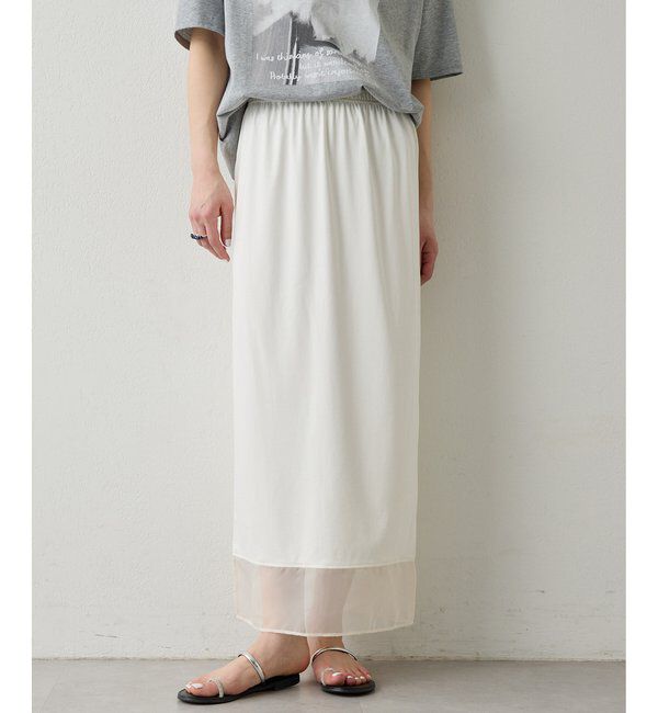  「【THE PAUSE】シアーヘムタイトスカート」|スカート|