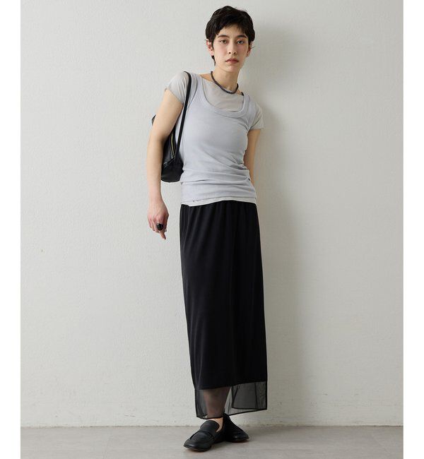  「【THE PAUSE】シアーヘムタイトスカート」|スカート|