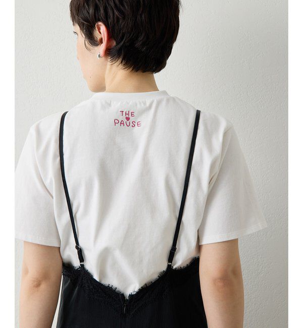  「【THE PAUSE】シシュウTシャツ」|Tシャツ・カットソー|