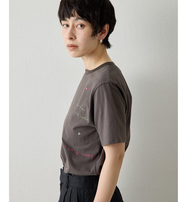  「【THE PAUSE】シシュウTシャツ」|Tシャツ・カットソー|