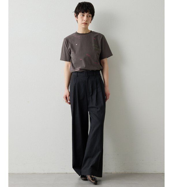  「【THE PAUSE】シシュウTシャツ」|Tシャツ・カットソー|