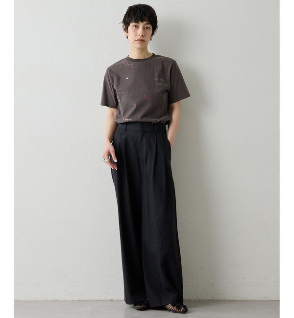  「【THE PAUSE】シシュウTシャツ」|Tシャツ・カットソー|