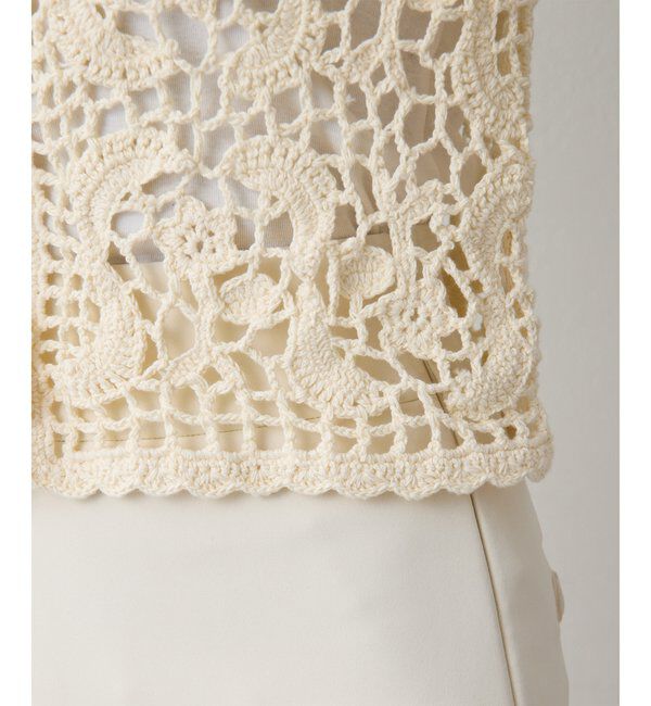  「【THE PAUSE】クロシェニットカーディガン」|ニット・セーター|