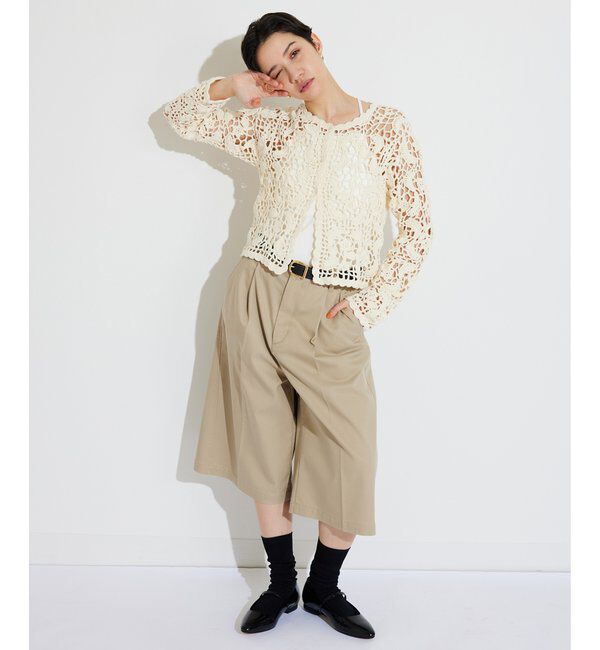  「【THE PAUSE】クロシェニットカーディガン」|ニット・セーター|