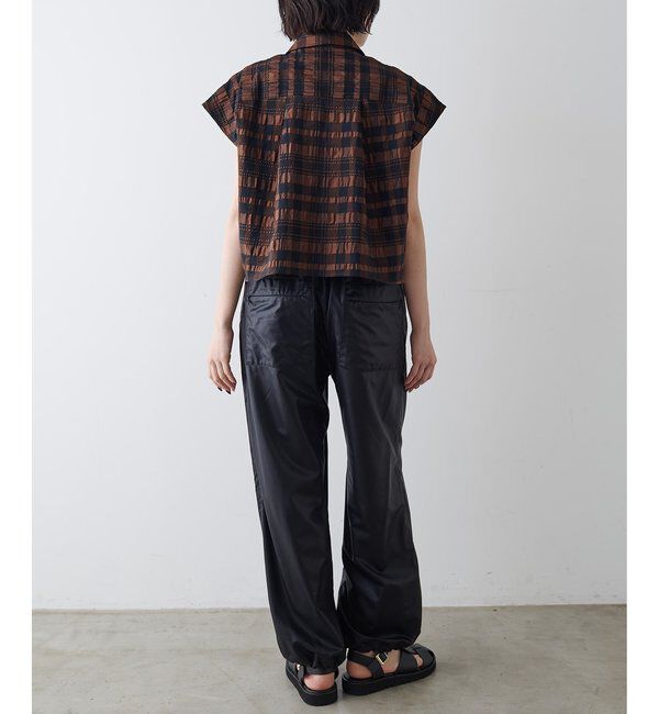  「【Drawing Numbers】チェックジャガードフレンチシャツ」|シャツ・ブラウス|