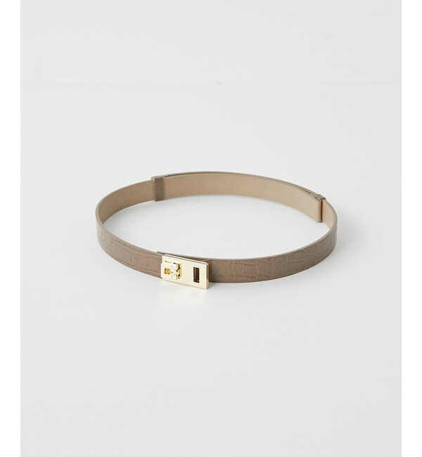  「《ウエスト調整自由自在！》スクエアバックルベルト」|ベルト|