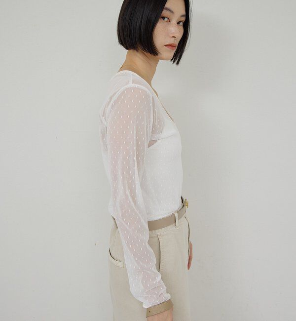  「【2way】チュールプルオーバー」|Tシャツ・カットソー|
