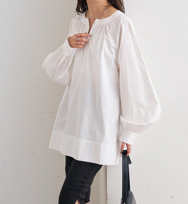  「ハーフZIPチュニック」|シャツ・ブラウス|