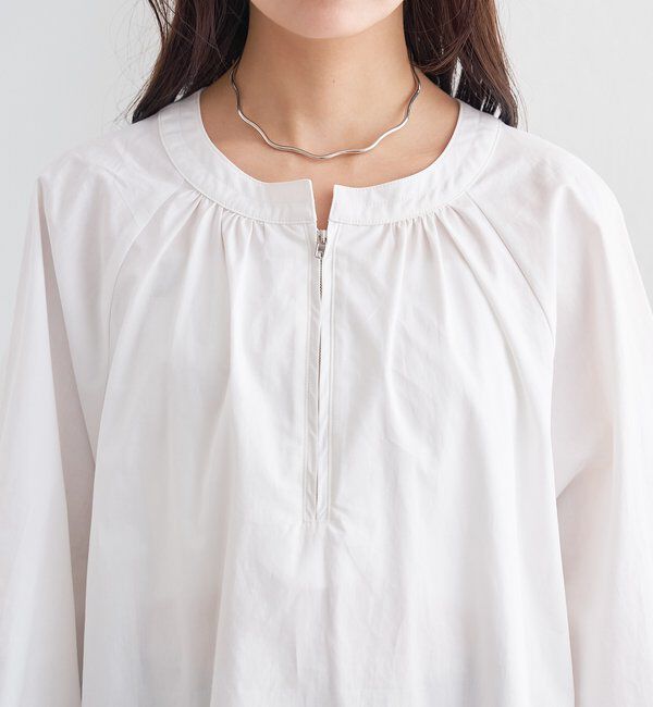  「ハーフZIPチュニック」|シャツ・ブラウス|