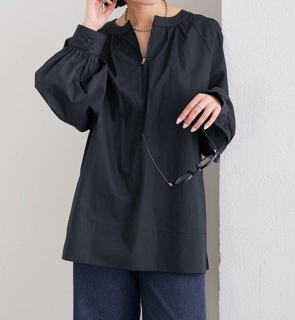  「ハーフZIPチュニック」|シャツ・ブラウス|