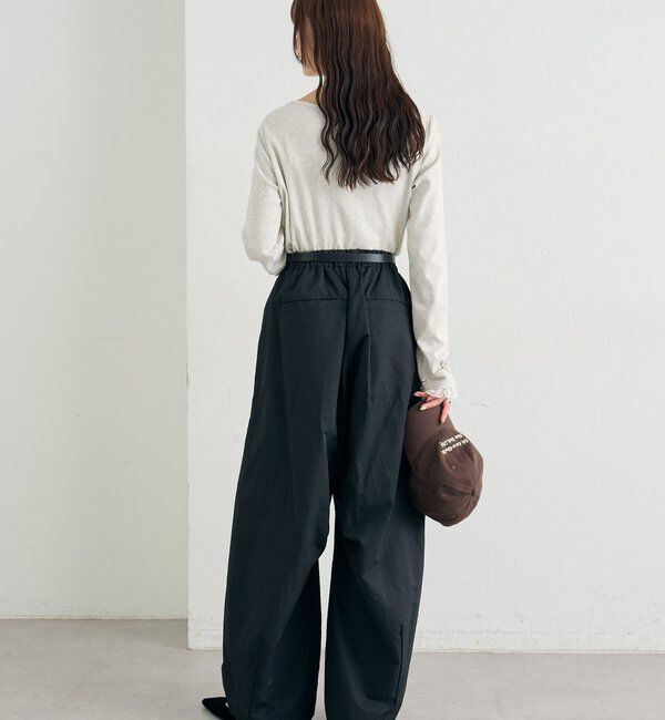  「ボリュームイージーパンツ」|チノ|