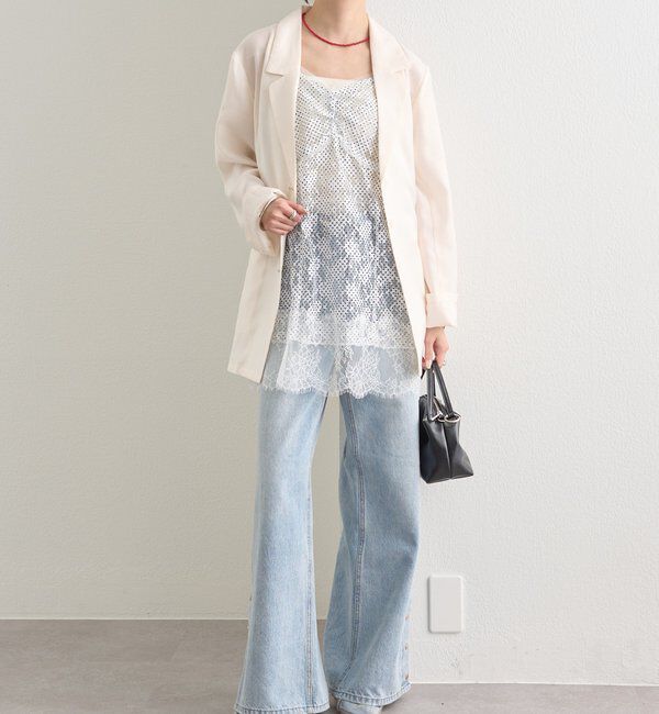  「ドットレースキャミチュニック」|シャツ・ブラウス|