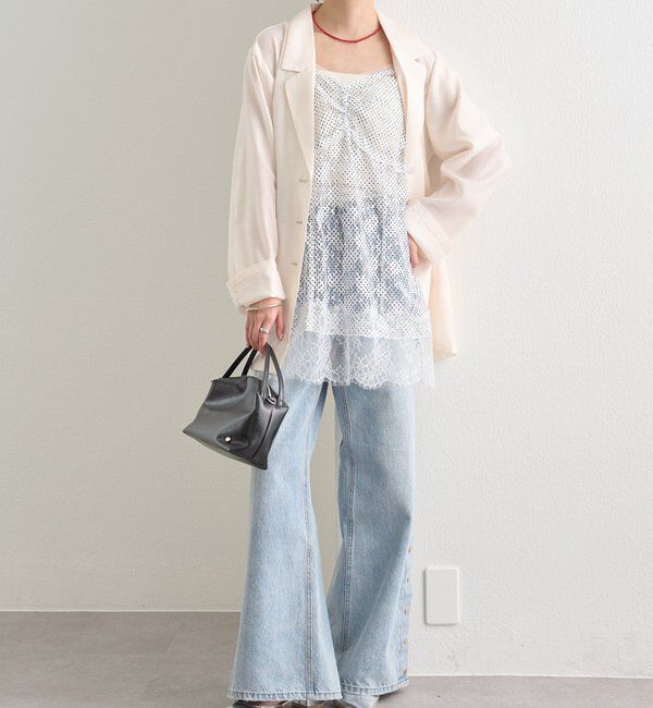  「ドットレースキャミチュニック」|シャツ・ブラウス|