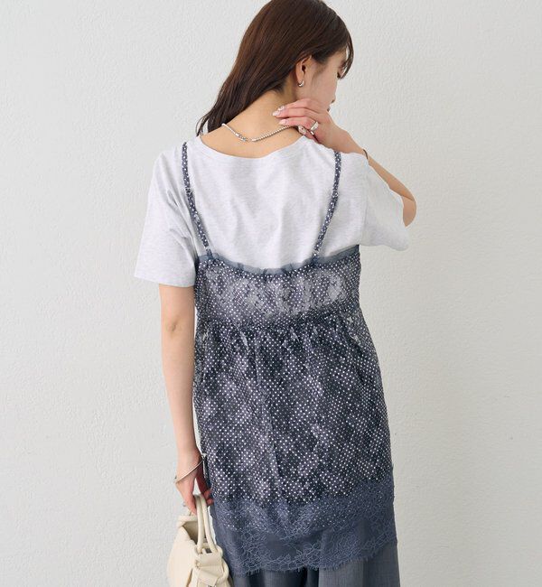  「ドットレースキャミチュニック」|シャツ・ブラウス|