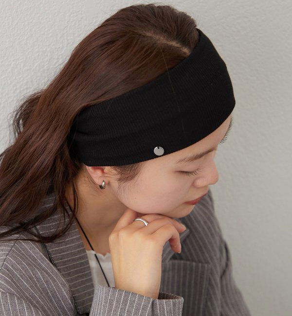  「チャーム付きヘアバンド」|その他|ブラック