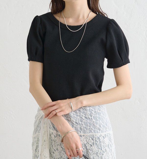  「テレコパフTシャツ」|Tシャツ・カットソー|ブラック