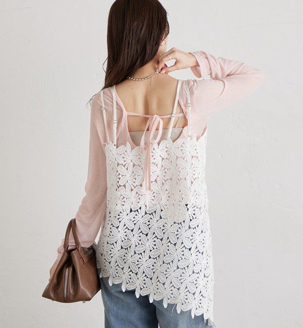  「リーフレースキャミ」|キャミソール|