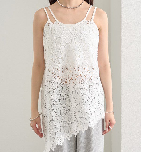  「リーフレースキャミ」|キャミソール|