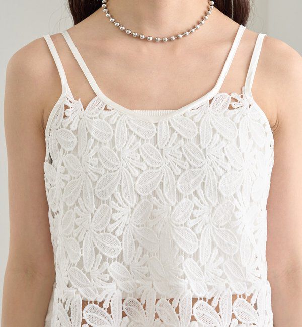  「リーフレースキャミ」|キャミソール|