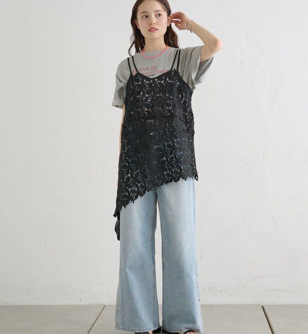  「リーフレースキャミ」|キャミソール|