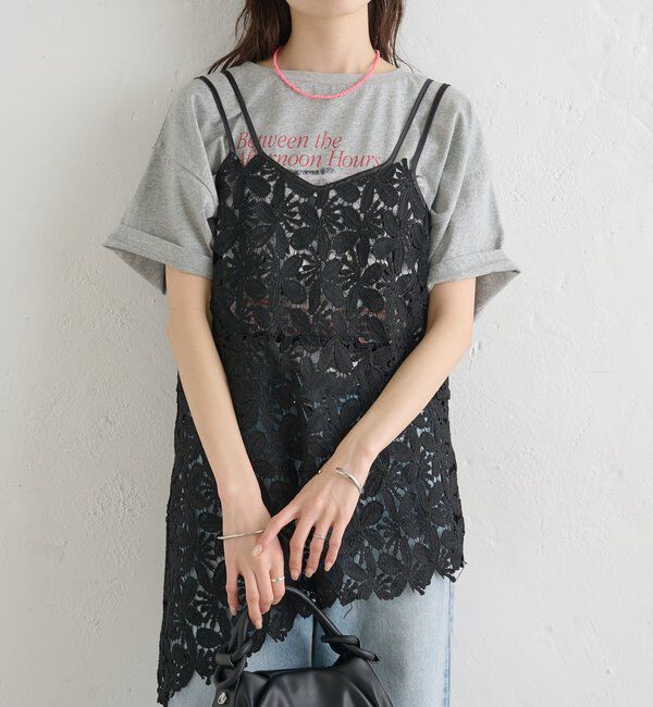  「リーフレースキャミ」|キャミソール|