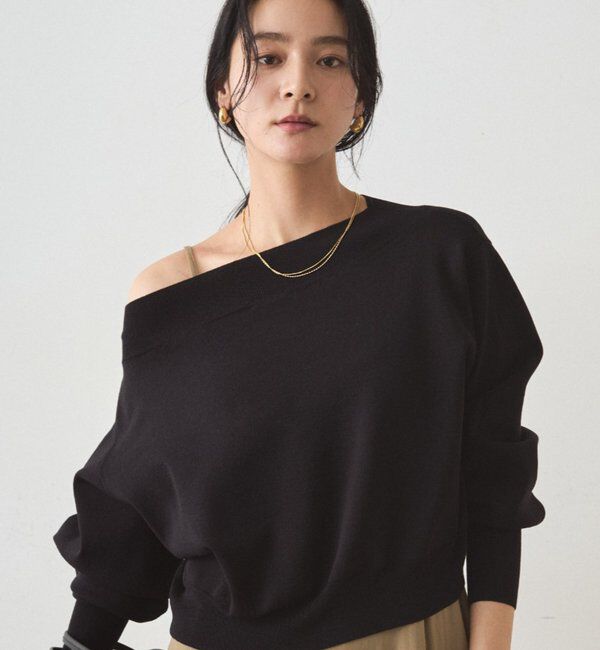 「ジョーゼットオフショルニット」|ニット・セーター|