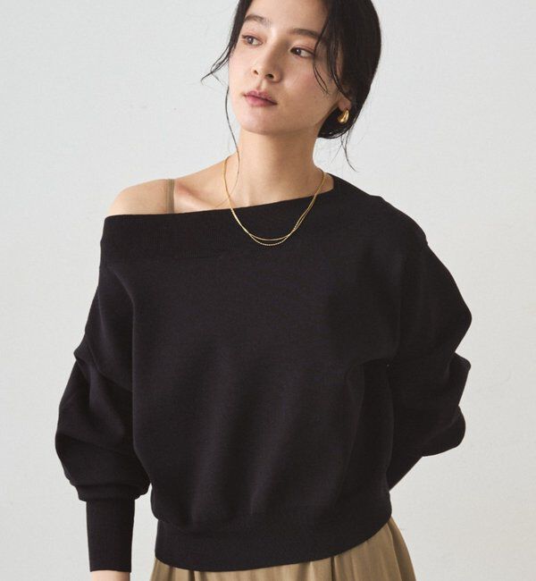  「ジョーゼットオフショルニット」|ニット・セーター|