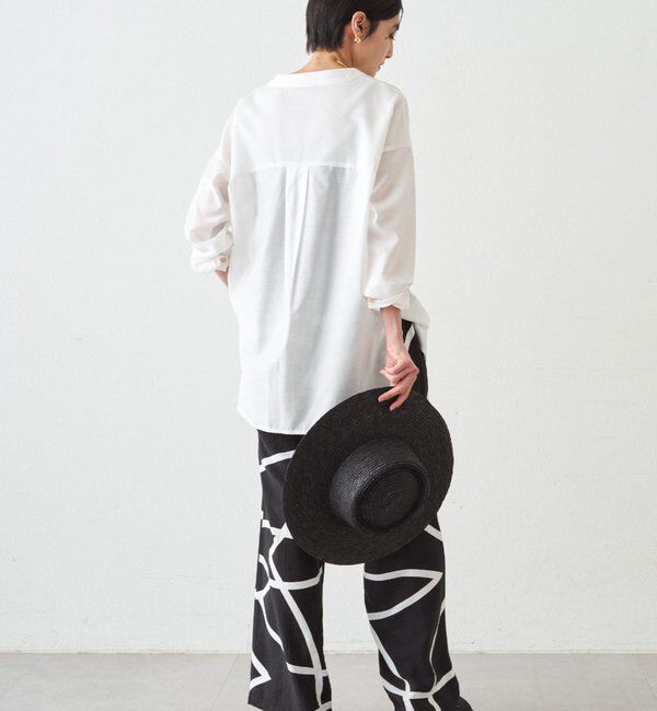  「バイヤスロングブラウス」|シャツ・ブラウス|