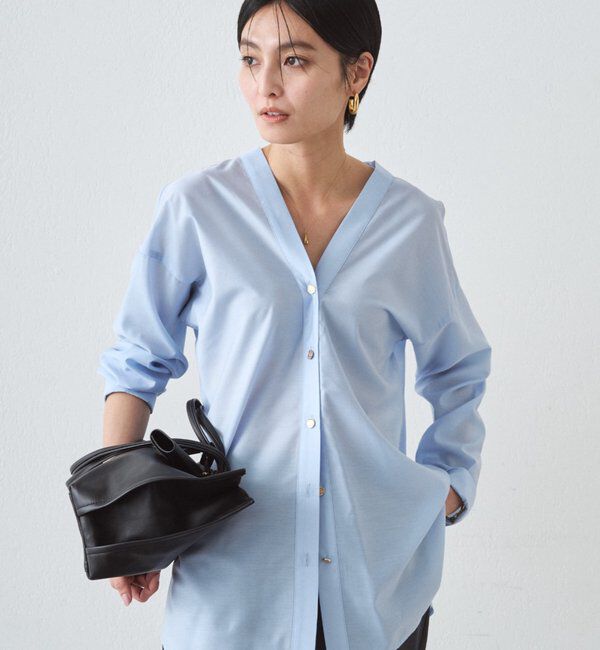  「バイヤスロングブラウス」|シャツ・ブラウス|