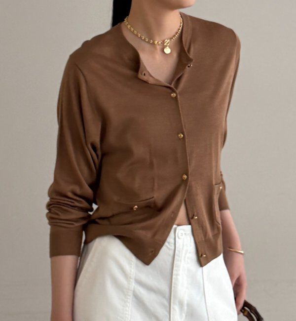  「シルクニットカーデ」|ニット・セーター|