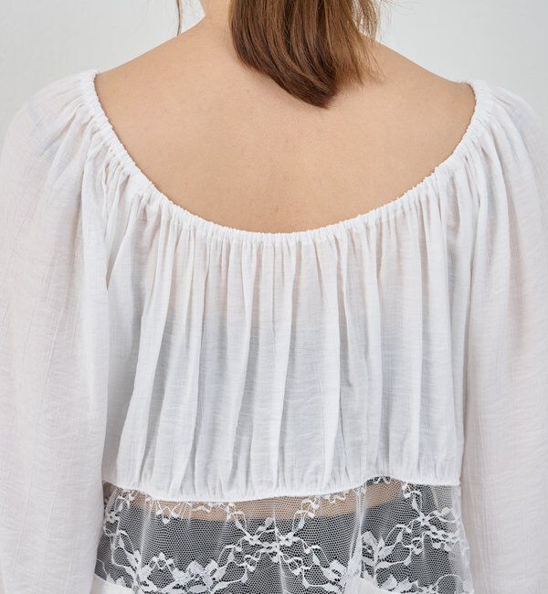  「【26SS予約】レースチュニックブラウス」|シャツ・ブラウス|