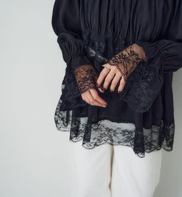  「【26SS予約】レースチュニックブラウス」|シャツ・ブラウス|