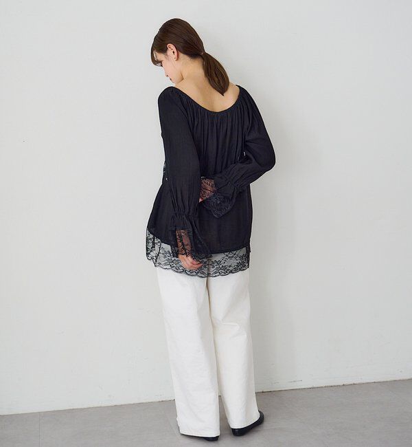  「【26SS予約】レースチュニックブラウス」|シャツ・ブラウス|