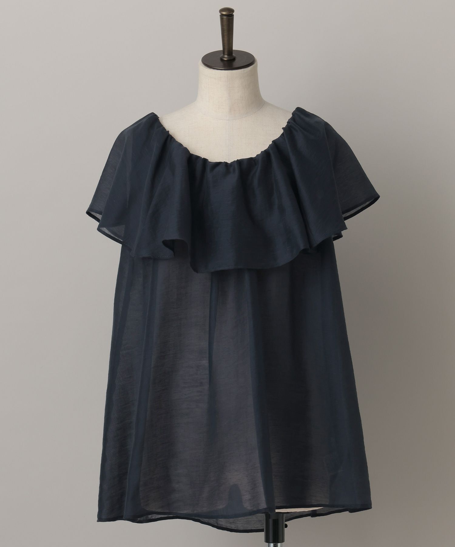 A part by 「リネンフリルブラウスフレンチスリーブ」|シャツ・ブラウス|