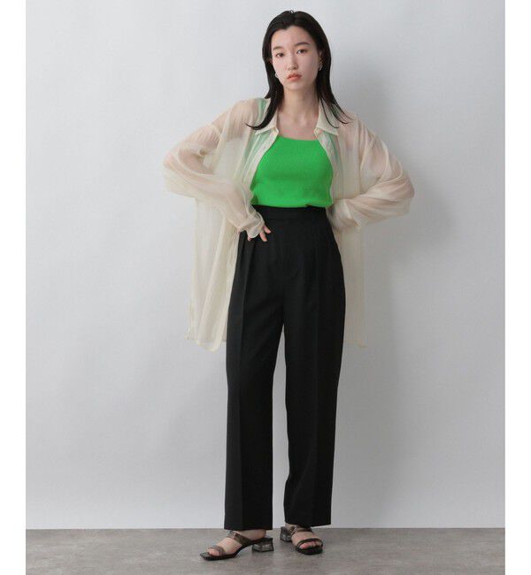 LOWRYS FARM「ソウバリスクエアタンクトップ」|ニット・セーター|