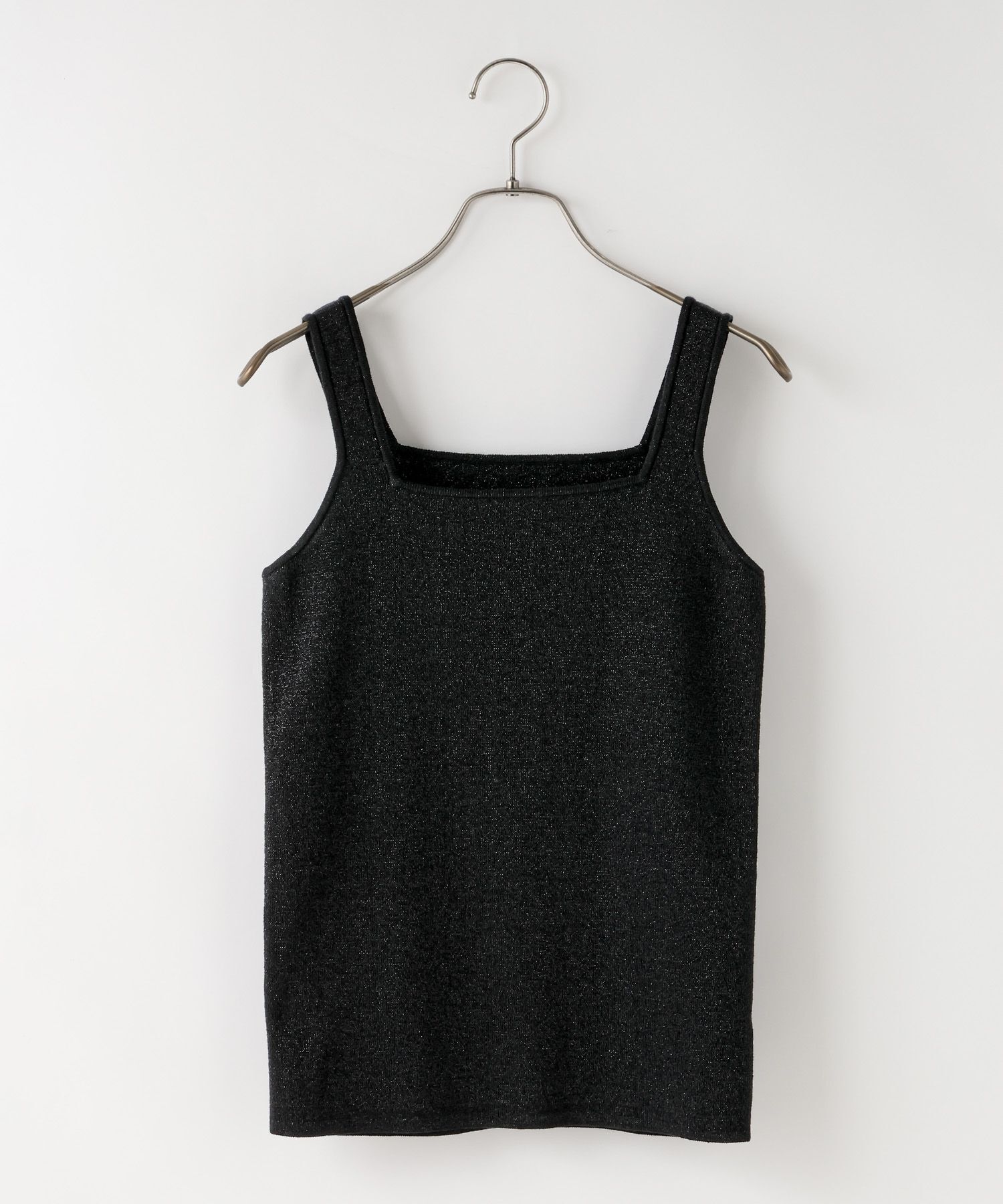 LOWRYS FARM「ソウバリスクエアタンクトップ」|ニット・セーター|ブラック２