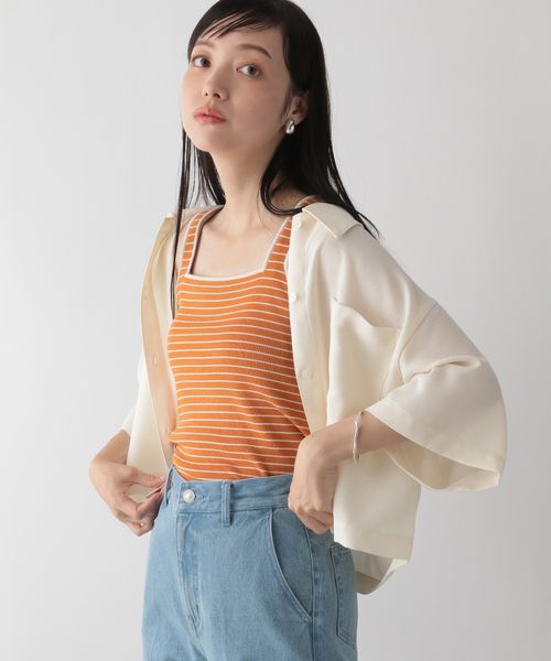 LOWRYS FARM「ソウバリスクエアタンクトップ」|ニット・セーター|