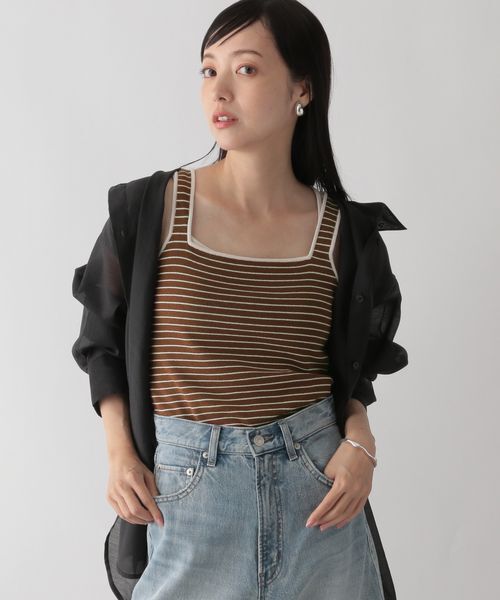 LOWRYS FARM「ソウバリスクエアタンクトップ」|ニット・セーター|BEGﾎﾞｰﾀﾞｰ