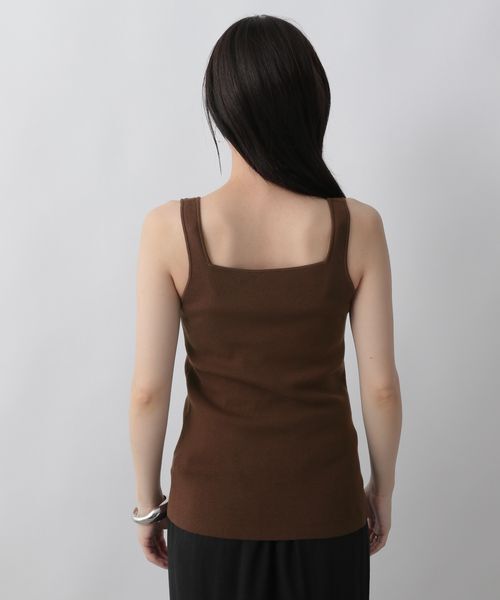 LOWRYS FARM「ソウバリスクエアタンクトップ」|ニット・セーター|