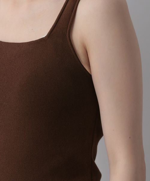 LOWRYS FARM「ソウバリスクエアタンクトップ」|ニット・セーター|