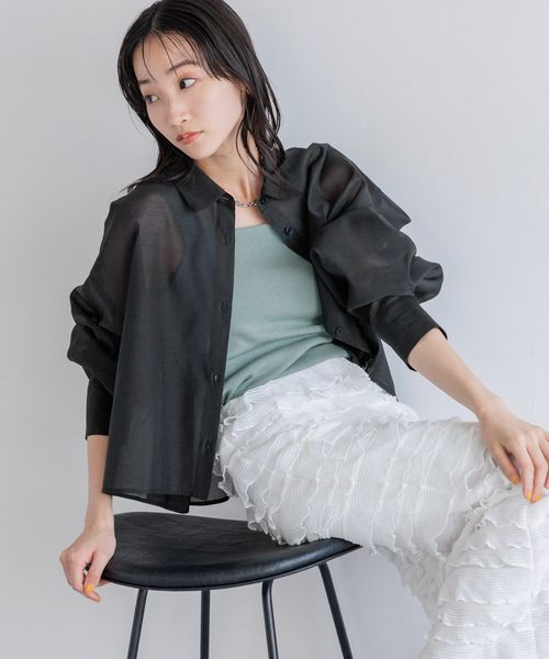 LOWRYS FARM「ソウバリスクエアタンクトップ」|ニット・セーター|