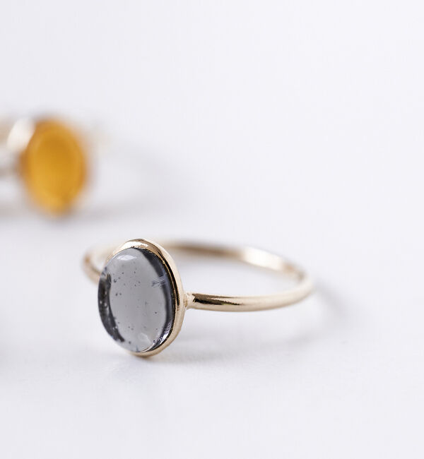 collex「【Elodie Pavie】 Oval Ring PM K24GP 13号」|リング|グリーン系その他1