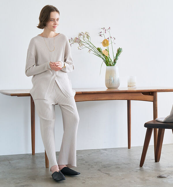 collex「【セットアップ対応】ワイドリブフレアパンツ」|その他|