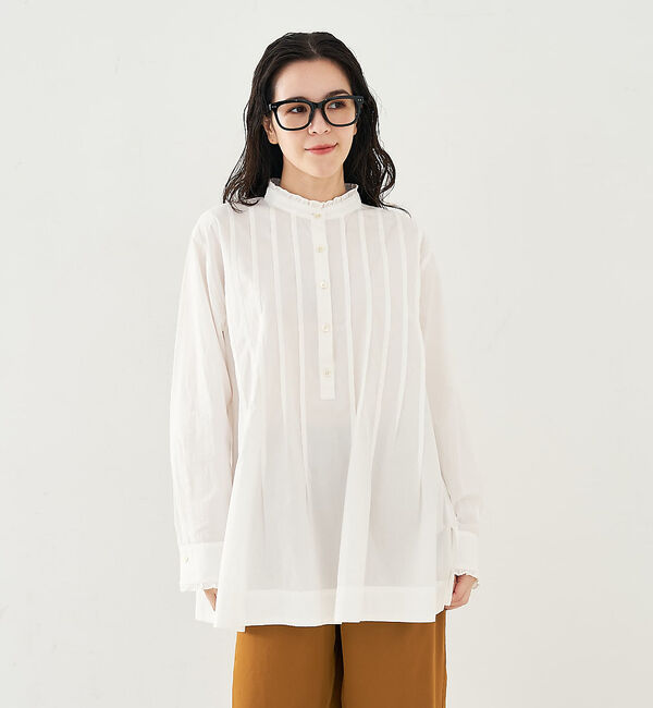 collex「タックフリルブラウス」|シャツ・ブラウス|