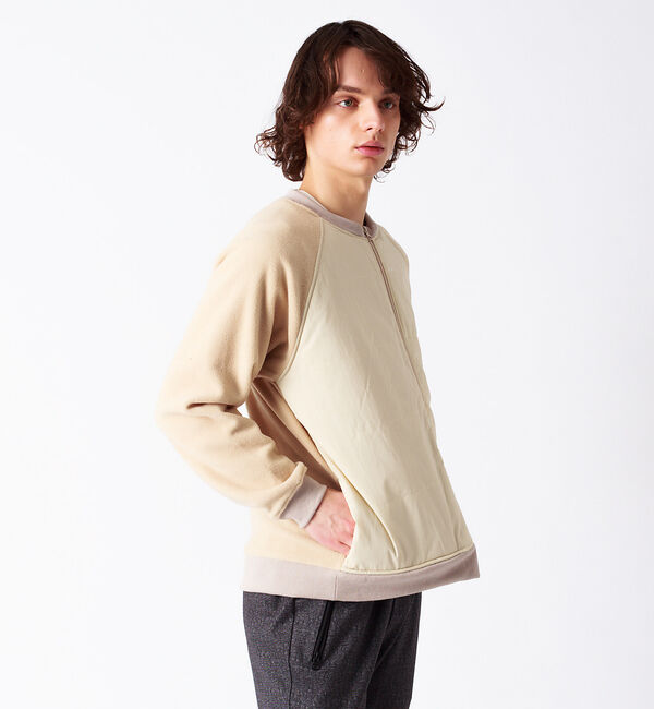 ABAHOUSE「フリースコンビ 中綿 ブルゾン」|ブルゾン・スタジャン|