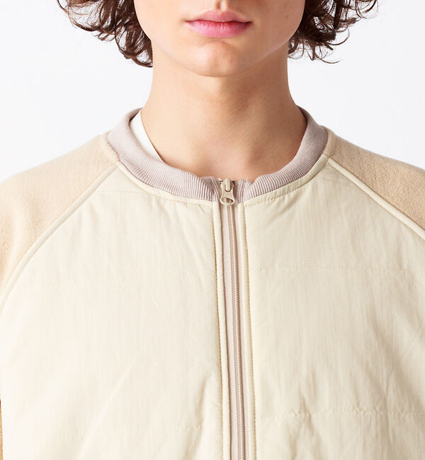 ABAHOUSE「フリースコンビ 中綿 ブルゾン」|ブルゾン・スタジャン|